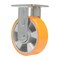 Vestil Polyurethane Rigid Caster 6 In. Diameter x 2 In. Width 1212 Lb. Capacity Orange/Silver CST-VE-6X2PUA-R - alternate 4